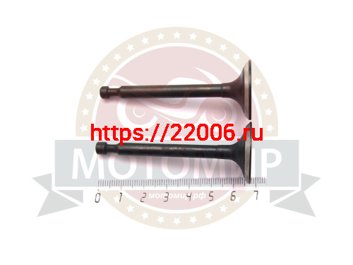 Клапан впускной + выпускной 168/168F-2 (d5.5мм, 64*25/62*24мм) (GХ 200) (YT-GP-000087) Клапан впускной + выпускной 168/168F-2 (d5.5мм, 64*25/62*24мм) (GХ 200) (YT-GP-000087)