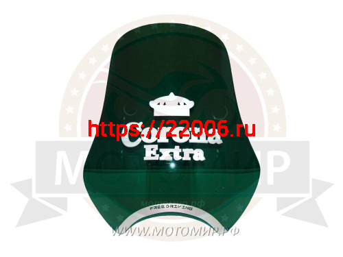 Щиток ветровой (16) орг.стекло "Корона -EXTRA", крепления на руль (есть в комплекте) фото 2