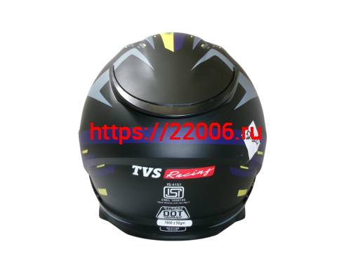 Шлем TVS RACING (Индия) STREET D/V DULL BLACK M.BLUE размер L, + пинлок в комплекте, очки фото 3 Шлем TVS RACING (Индия) STREET D/V DULL BLACK M.BLUE размер L, + пинлок в комплекте, очки фото 3