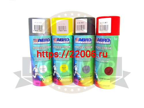 Краска спрей ABRO masters универсальная КРАСНАЯ аэрозоль 272 мл. (075) фото 2
