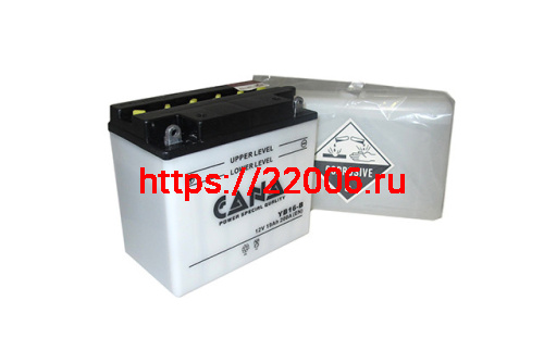 Аккумулятор CANA 12v/19hr YB16-B (190EN,DC, 175*100*155,-)