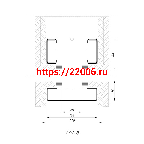 Комплект Armadillo (Армадилло) для обрамления пенала SLD.Comfort-PENAL frame 900/2300 BL фото 5