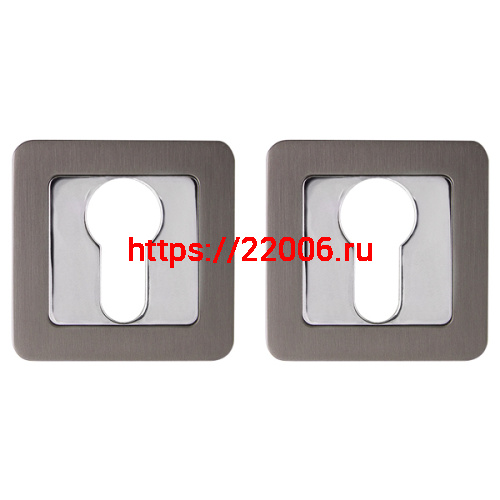 Накладка Punto (Пунто) под цилиндр ET.K.QR52 (ET QR) GR/CP-23 графит/хром Накладка Punto (Пунто) под цилиндр ET.K.QR52 (ET QR) GR/CP-23 графит/хром