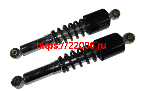 Амортизатор задний (L-335mm, D1-12mm, D2-10mm) Минск, улучшенные, черная пружина Амортизатор задний (L-335mm, D1-12mm, D2-10mm) Минск, улучшенные, черная пружина