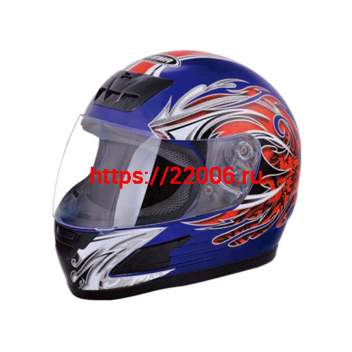 Мотошлем YM-802 синий (S)