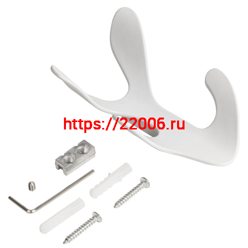 Крючок Ajax (Аякс) настенный MB-LM/K-005 WH белый фото 4