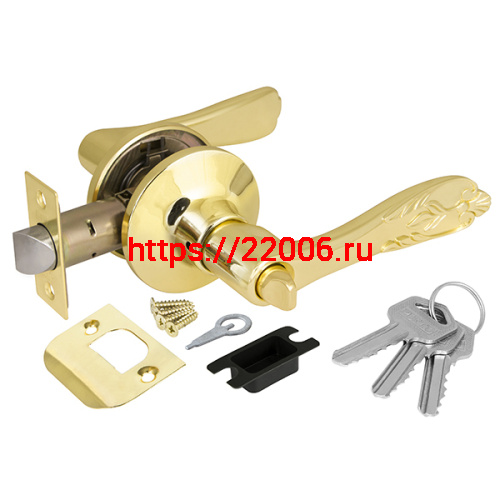 Ручка Punto (Пунто) защелка 6033 PB-E (кл./фик.) золото