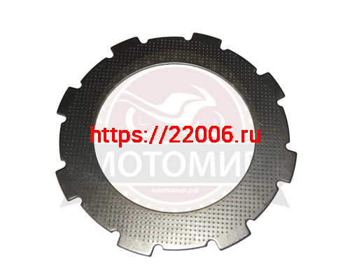 Диск сцепления LIFAN 168F-R-190F-R ведомый метал. шлицы снаужи (21371)