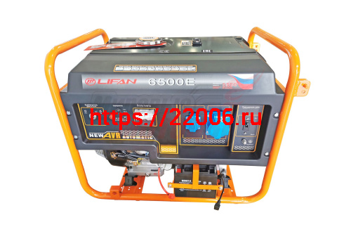 Генератор бенз. "LIFAN" 5GF-4(LF6500Е)(ном.5кВт,макc5,5кВт, 4т.,13л.с.188FD,бак 25л.,электростартер, медн.обм.альтернатора, AVR, жк табло, колеса, АКБ Генератор бенз. "LIFAN" 5GF-4(LF6500Е)(ном.5кВт,макc5,5кВт, 4т.,13л.с.188FD,бак 25л.,электростартер, медн.обм.альтернатора, AVR, жк табло, колеса, АКБ