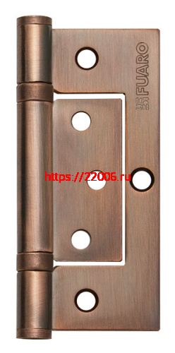 Петля Fuaro (Фуаро) универсальная без врезки IN4300W AC (300-2BB 100x2,5) медь Петля Fuaro (Фуаро) универсальная без врезки IN4300W AC (300-2BB 100x2,5) медь