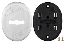 Накладка Mottura (Моттура) на сувальдный замок овальная со шторкой 95.324 (МАТОВЫЙ ХРОМ), 1 шт