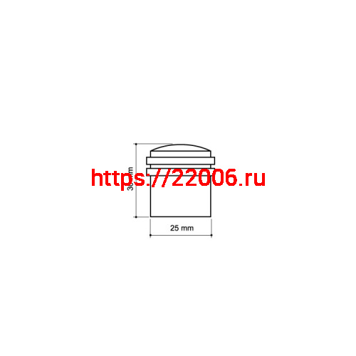 Упор Armadillo (Армадилло) дверной напольный STOPPER/ZA062 (DH062ZA) CP-8 хром фото 3