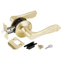 Ручка Punto (Пунто) защелка 6033 SB-P (без фик.) мат. золото