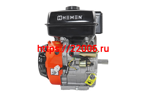 Двигатель HEMEN 17,0 л.с. с катушкой 15А180Вт 192FE (445 см3) электростартер, вал 25 мм фото 2