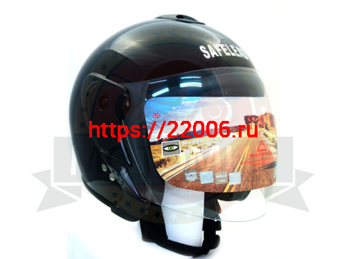 Шлем открытый "Safelead" HF-217"колобки  deep синий, красный черный, размер L фото 3