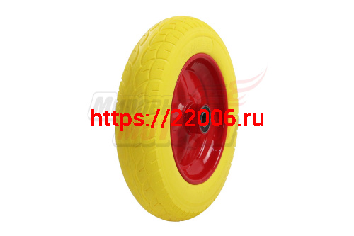 Колесо ПЕНА тачки садовой 8" 3,50-8" (W13) (под ось 20мм) Колесо ПЕНА тачки садовой 8" 3,50-8" (W13) (под ось 20мм)