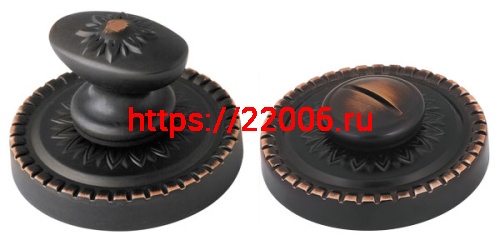 Ручка Armadillo (Армадилло) поворотная WC-BOLT BK6 CL/HD ABL-18 Темная медь