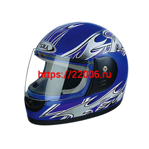 Мотошлем YM-806 синий (S)