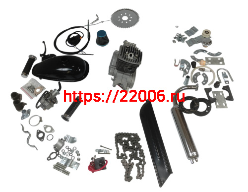 Двигатель веломотор REED 100 (КОМПЛЕКТ для установки) фото 2