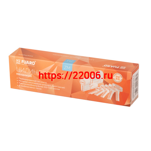 Цилиндровый Fuaro (Фуаро) механизм (200 ZM/100) 2000ZM Knob 100 (50+10+40) BL-24 черный 5Key с вертушкой фото 2