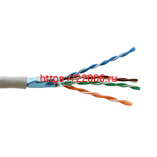 Кабель DIVISAT FTP 4PR 24AWG Cu CAT 5e. PVC (0.52) 305м.