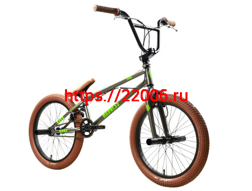 Велосипед 20" Stark'25 Madness BMX 2 (рама ст.,клещ. торм.,гироротор) графит/зеленый неон/песочный Велосипед 20" Stark'25 Madness BMX 2 (рама ст.,клещ. торм.,гироротор) графит/зеленый неон/песочный