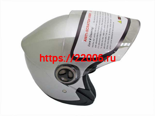 Мотошлем YM-619 серебряный (XL) Мотошлем YM-619 серебряный (XL)