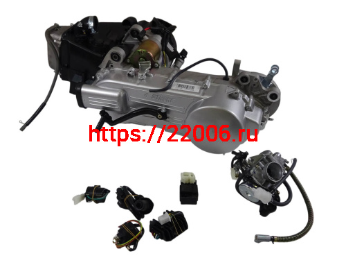 Двигатель скутер 4х такт. GY6-150 157QMJ 150 см3 19 шл. Двигатель скутер 4х такт. GY6-150 157QMJ 150 см3 19 шл.