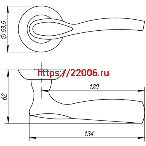 Ручка Punto (Пунто) раздельная R.TL54.RUMBA (RUMBA TL) ABG-6 зеленая бронза фото 4 Ручка Punto (Пунто) раздельная R.TL54.RUMBA (RUMBA TL) ABG-6 зеленая бронза фото 4
