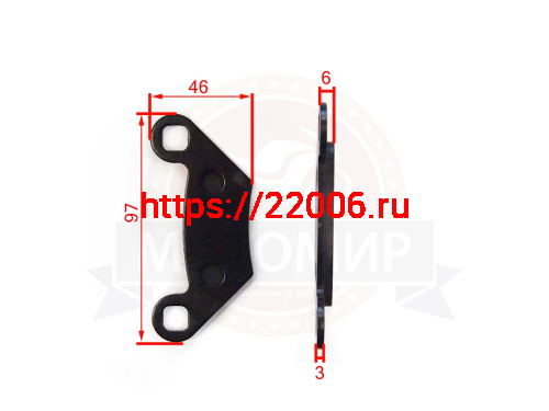 Колодки тормозные дисковые ATV POLARIS FА475 широкие 44 Колодки тормозные дисковые ATV POLARIS FА475 широкие 44