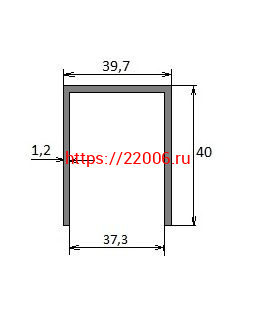 Профиль алюминиевый с анодированным покрытием (верхний, направляющий, 1 полозный), длина 5,9 м Профиль алюминиевый с анодированным покрытием (верхний, направляющий, 1 полозный), длина 5,9 м