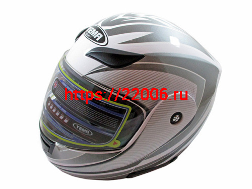 Мотошлем YM-921 серый (L) Мотошлем YM-921 серый (L)