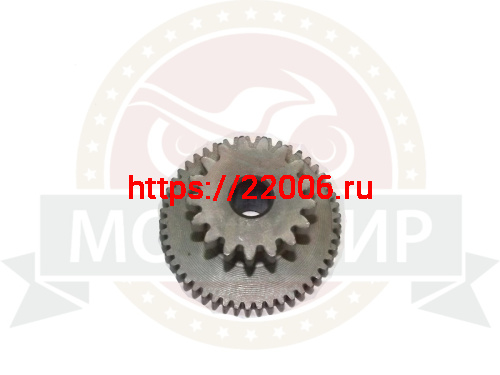 Шестерня эл. стартера двойная GY6 125/150 49Z-17Z (отв. d10мм) FT150T(1001) Шестерня эл. стартера двойная GY6 125/150 49Z-17Z (отв. d10мм) FT150T(1001)