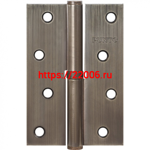 Петля Punto (Пунто) съемная IN4100SR AB правая (113-4 100х70х2.5) бронза Петля Punto (Пунто) съемная IN4100SR AB правая (113-4 100х70х2.5) бронза