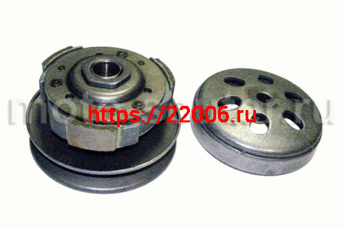 Сцепление в сборе 152QMI,157QMJ 125/150сс с колоколом SEE Сцепление в сборе 152QMI,157QMJ 125/150сс с колоколом SEE