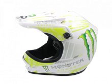 Мотошлем YM-210 KIDS Monster белый (S)