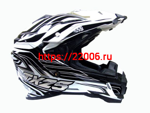 Мотошлем THH TX-25 №1 white/black (M) Мотошлем THH TX-25 №1 white/black (M)