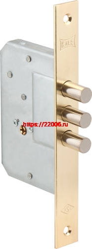 Замок Kale kilit (Кале килит) врезной крестообразный 189/3MF (45 mm) (латунь), 5 кл.