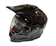 Шлем кроссовый со стеклом COBRA EC H331, белый, черный, черный-лайм, резмер XXL