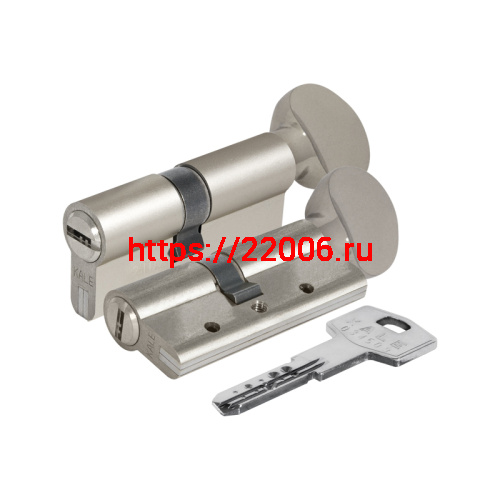 Цилиндровый механизм Kale kilit (Кале килит) с вертушкой 164 DBM-E/80 (35+10+35) mm никель 5 кл.