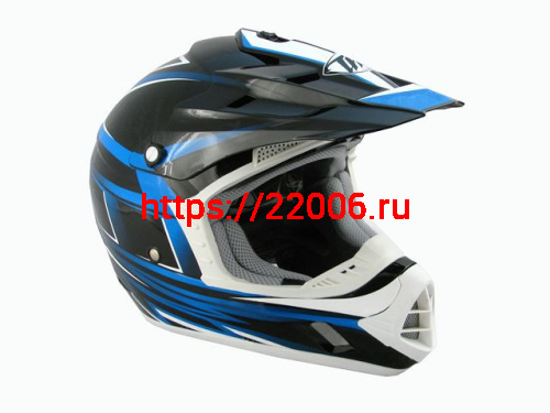 Мотошлем THH TX-12 №17 black/blue (S) Мотошлем THH TX-12 №17 black/blue (S)