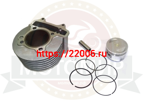 Цилиндр в сборе с поршнем 4-х такт.скут.(125см3) H90мм h69мм 52,4мм 152QMI(цил.+порш+пал D15mm+кол.) фото 2 Цилиндр в сборе с поршнем 4-х такт.скут.(125см3) H90мм h69мм 52,4мм 152QMI(цил.+порш+пал D15mm+кол.) фото 2