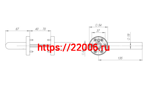 Ручка Fuaro (Фуаро) раздельная R.DSS201-0201/19 (DSS-0201/19) INOX 201 фото 2
