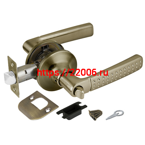 Ручка Punto (Пунто) защелка DK626 AB-BK (6026 AB-B) (фик.) бронза Ручка Punto (Пунто) защелка DK626 AB-BK (6026 AB-B) (фик.) бронза