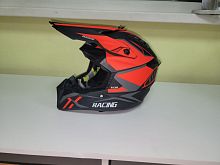 Мотошлем FGN-127 Кросс бело-красный (L)