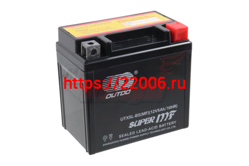 Аккумулятор 12В 5Ач OUTDO UTX5L-BS(MF) (аналогCT1205) (кислотный, герметичный) (обр.полярн) (113*70*107мм) Аккумулятор 12В 5Ач OUTDO UTX5L-BS(MF) (аналогCT1205) (кислотный, герметичный) (обр.полярн) (113*70*107мм)