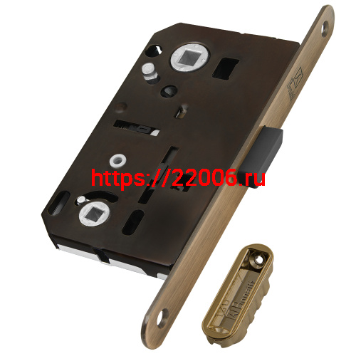 Замок Bonaiti (Бонаити) межкомнатный магнитный под WC B-FORTY N62 с отв F45 (античная бронза), планка 190 мм Замок Bonaiti (Бонаити) межкомнатный магнитный под WC B-FORTY N62 с отв F45 (античная бронза), планка 190 мм