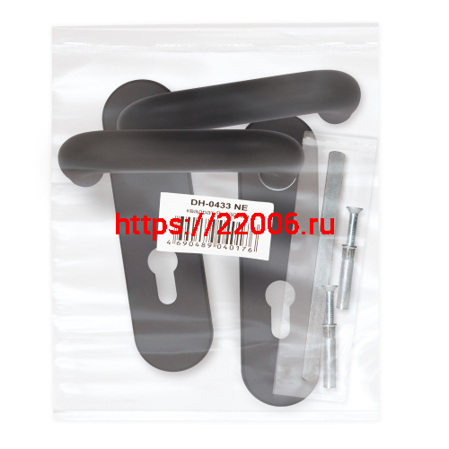 Ручка Fuaro (Фуаро) дверная FP.DH172.0433 NE (DH-0433 NE) (9x130) с пружиной BL-24 черный фото 2