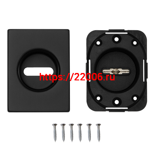 Накладка Fuaro (Фуаро) на сувальдный замок ESC.S-auto.RL/U/K.477 BL-24 черный фото 4