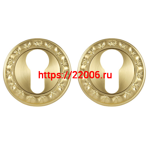 Накладка Punto (Пунто) под цилиндр ET MT SG/GP-4 матовое золото/золото Накладка Punto (Пунто) под цилиндр ET MT SG/GP-4 матовое золото/золото